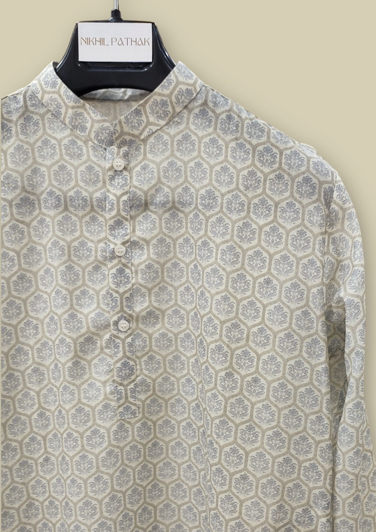 Mughal Printed Men's Kurta by Nikhil Pathak